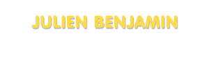 Der Vorname Julien Benjamin